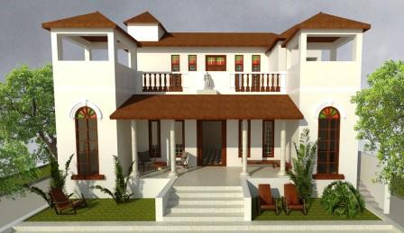 3d rendered building for building permit